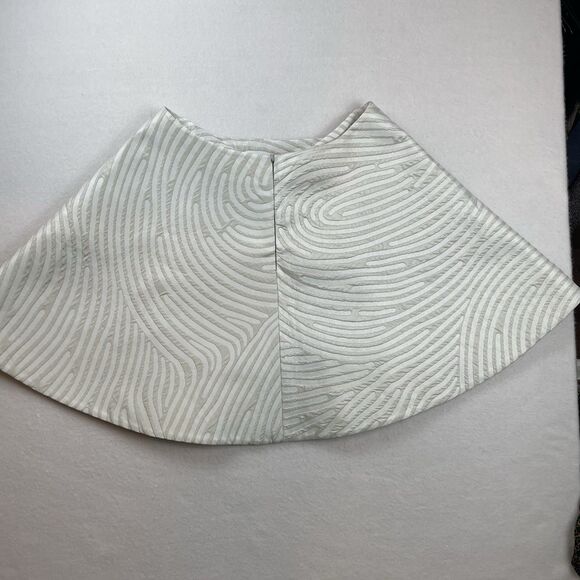 Opening Ceremony Light Grey Dimension  Cascade Fingerprint Skirt Party-4 - Picture 10 of 13